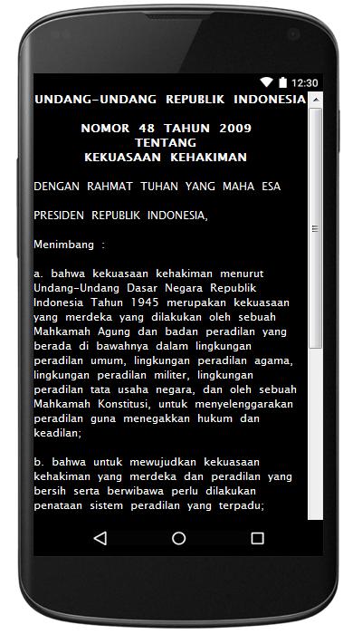 UU KEKUASAAN KEHAKIMAN