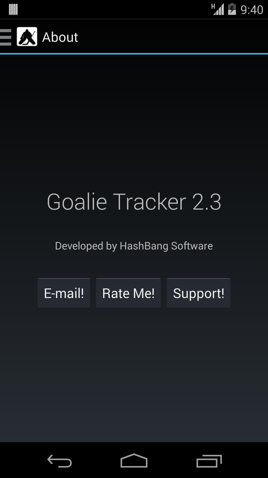 Goalie Tracker