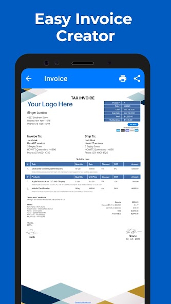 Invoice Maker by Moon Invoice