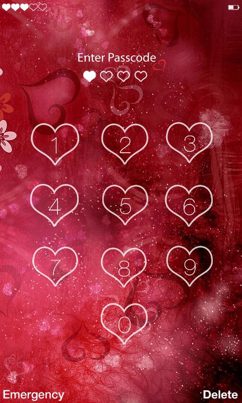 Love Passcode Lock Screen