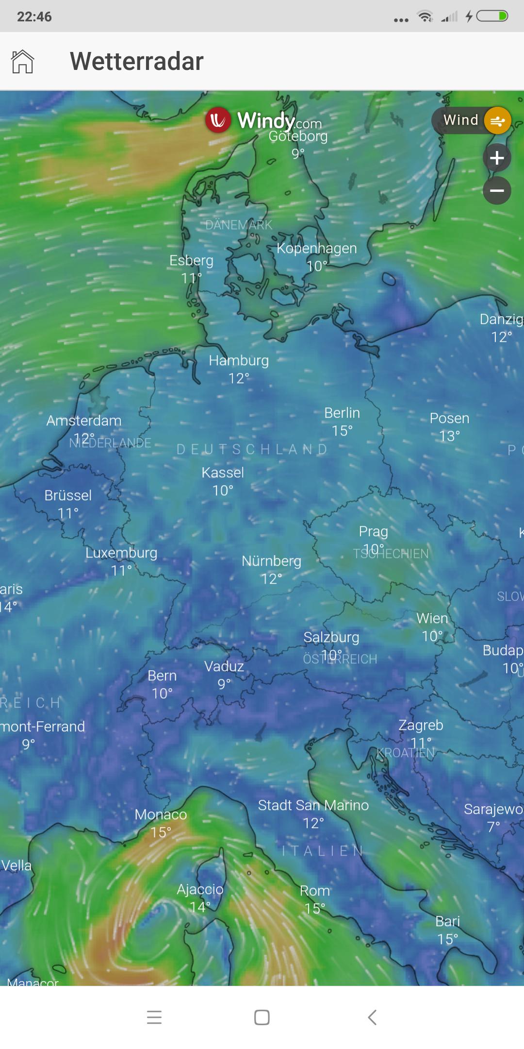 Weather radar - rain radar - precipitation radar