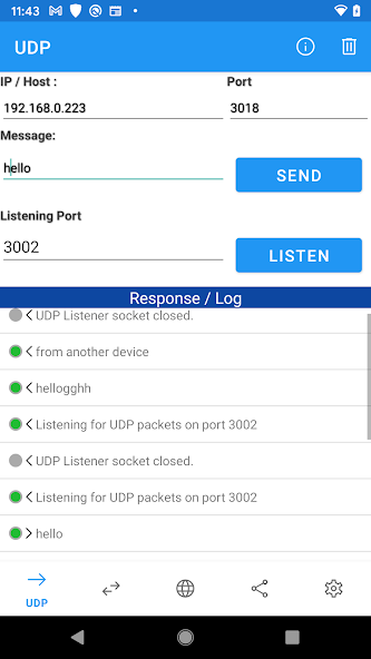 UDP Sender / Receiver