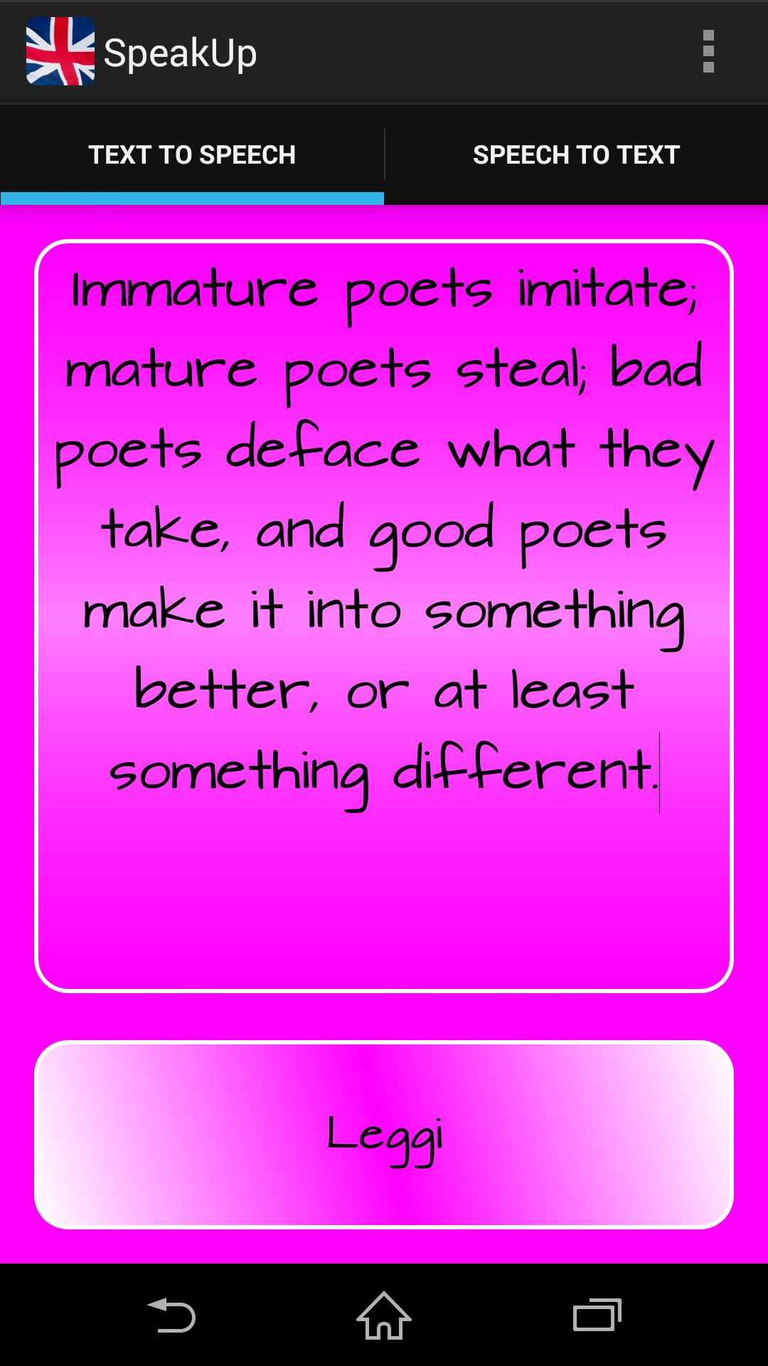 Speak up! - pronuncia inglese