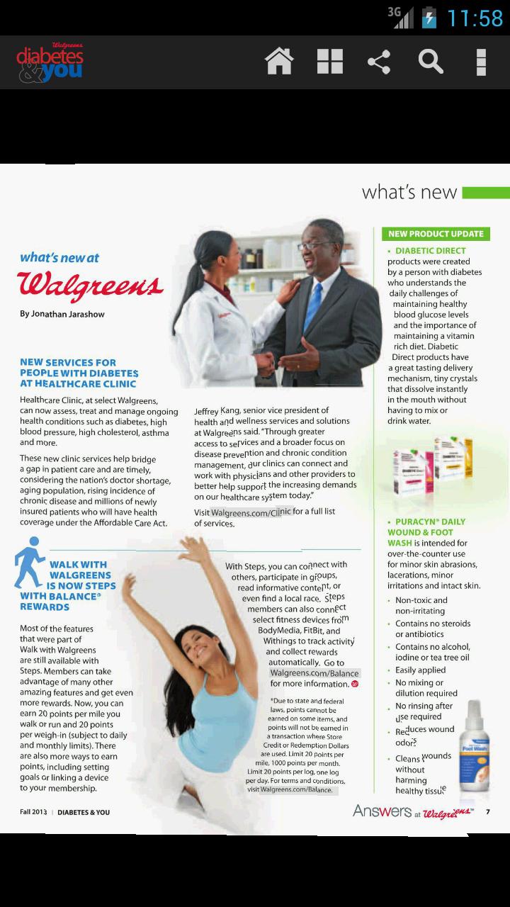 Walgreens Diabetes & You