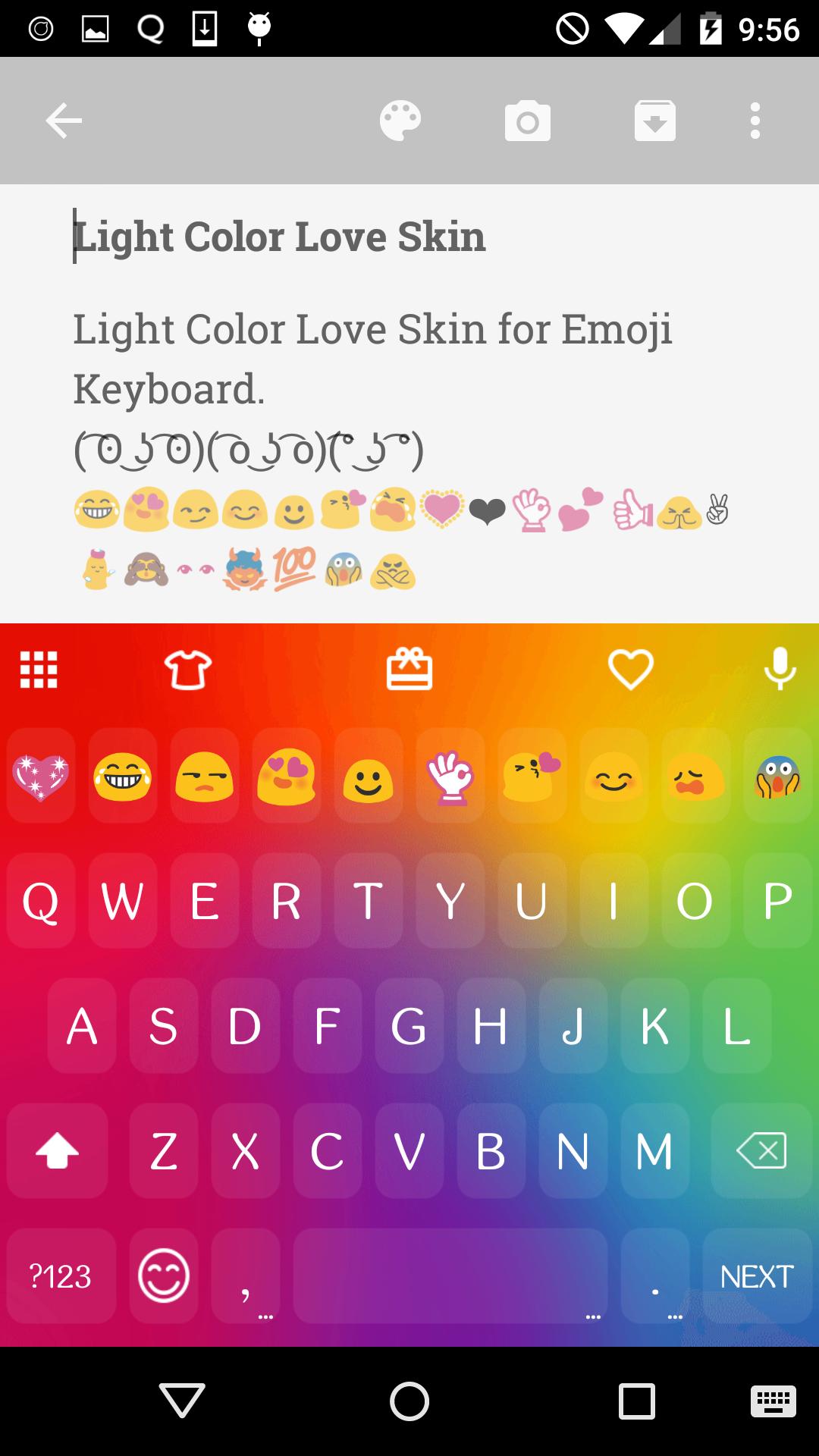 Light Color Love Keyboard Skin