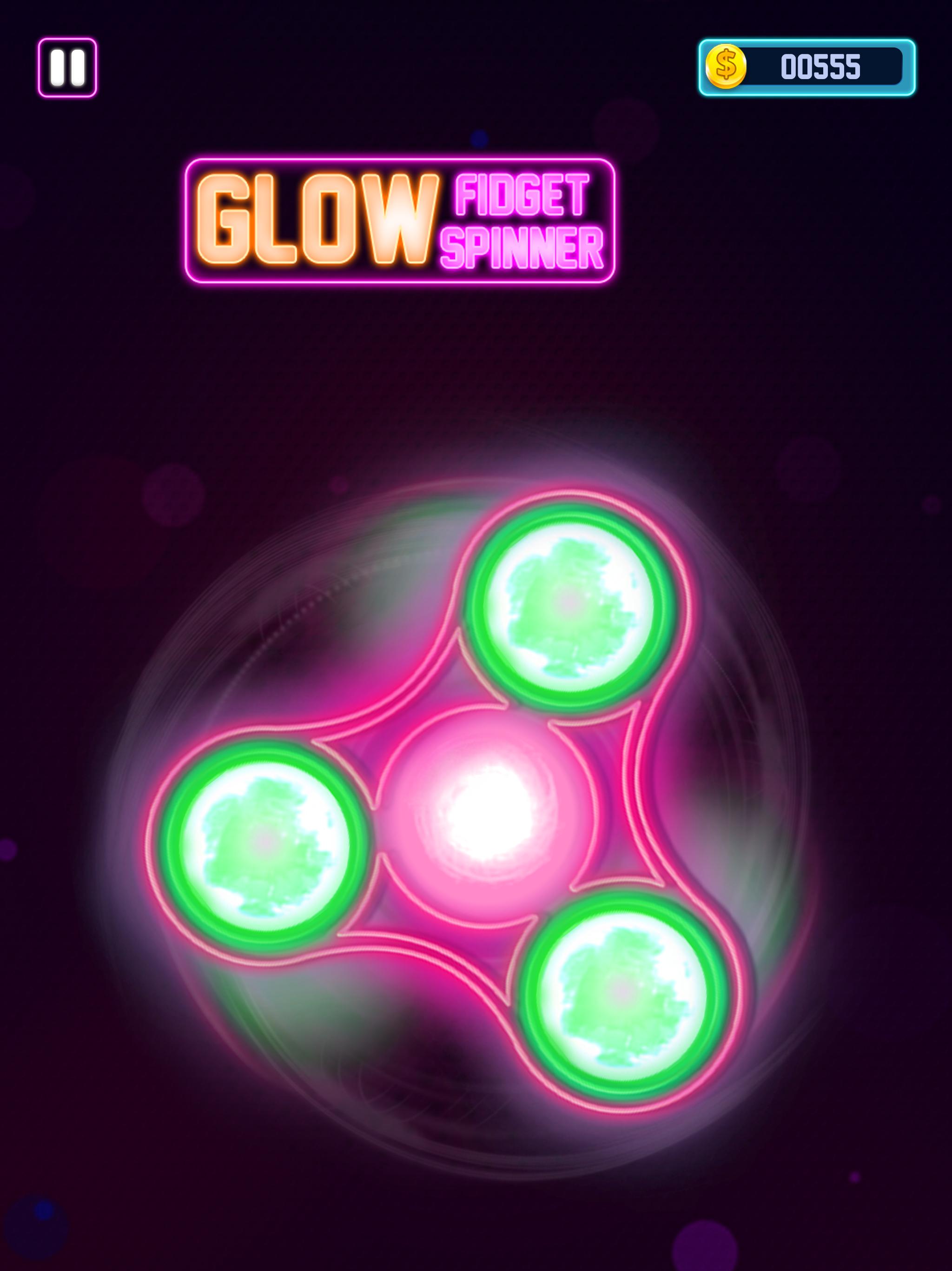 Glow Fidget Hand Neon Spinner Toy