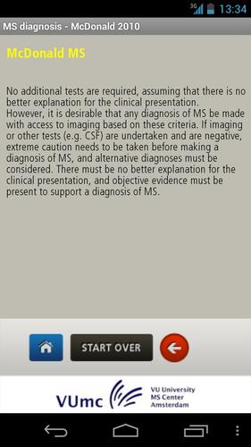 MS diagnosis