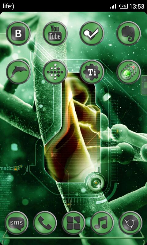 Next Launcher Bio Green Theme