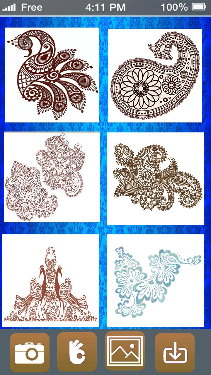 Mehndi Design Photo Editor - H