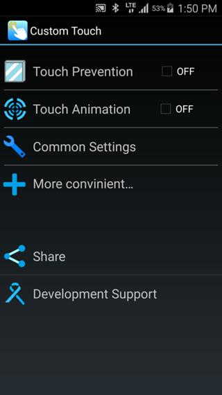 Arrange touch operation freely