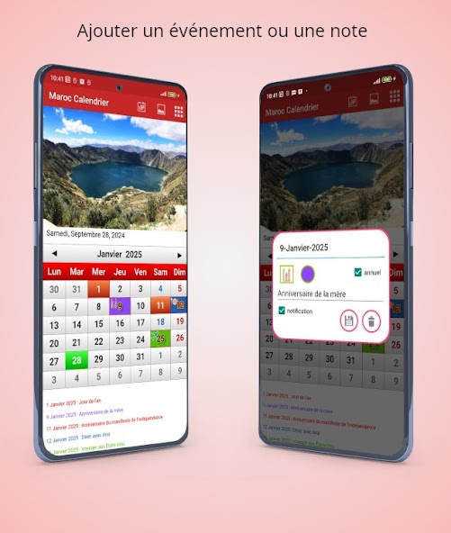 Maroc Calendrier 2025