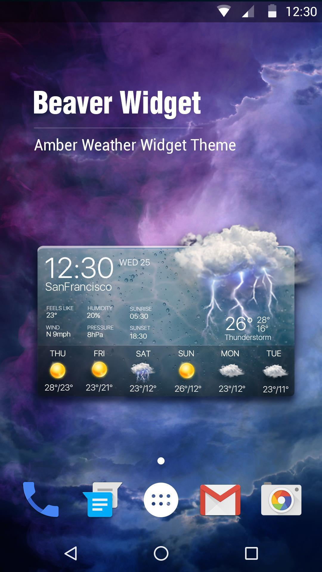 Real-time weather report.