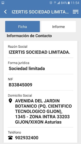 Buscador de Empresas eInforma