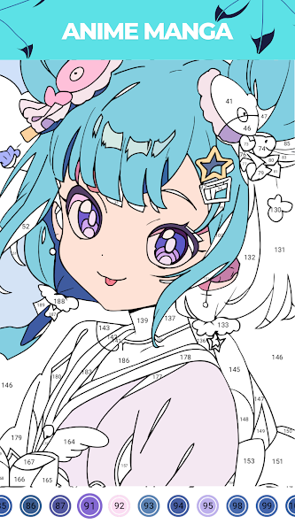 Anime Manga - Color by number