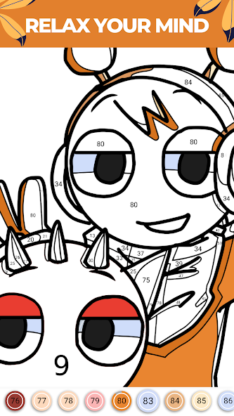 Anime Manga - Color by number