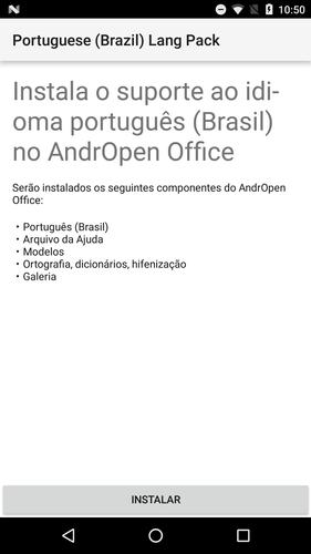 Portuguese (Brazil) Lang Pack for AndrOpen Office