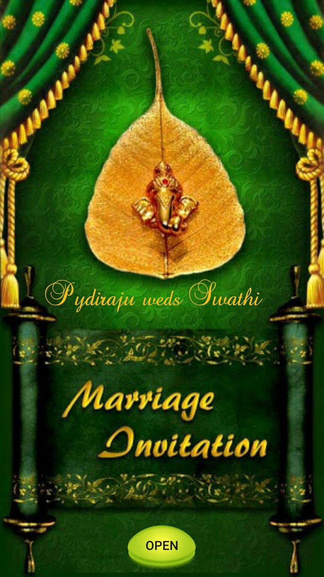 Pydiraju Swathi Wedding