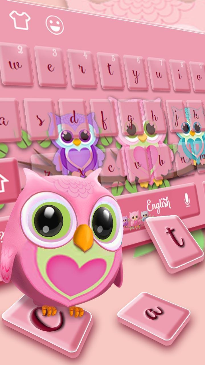 Cute owl keyboard
