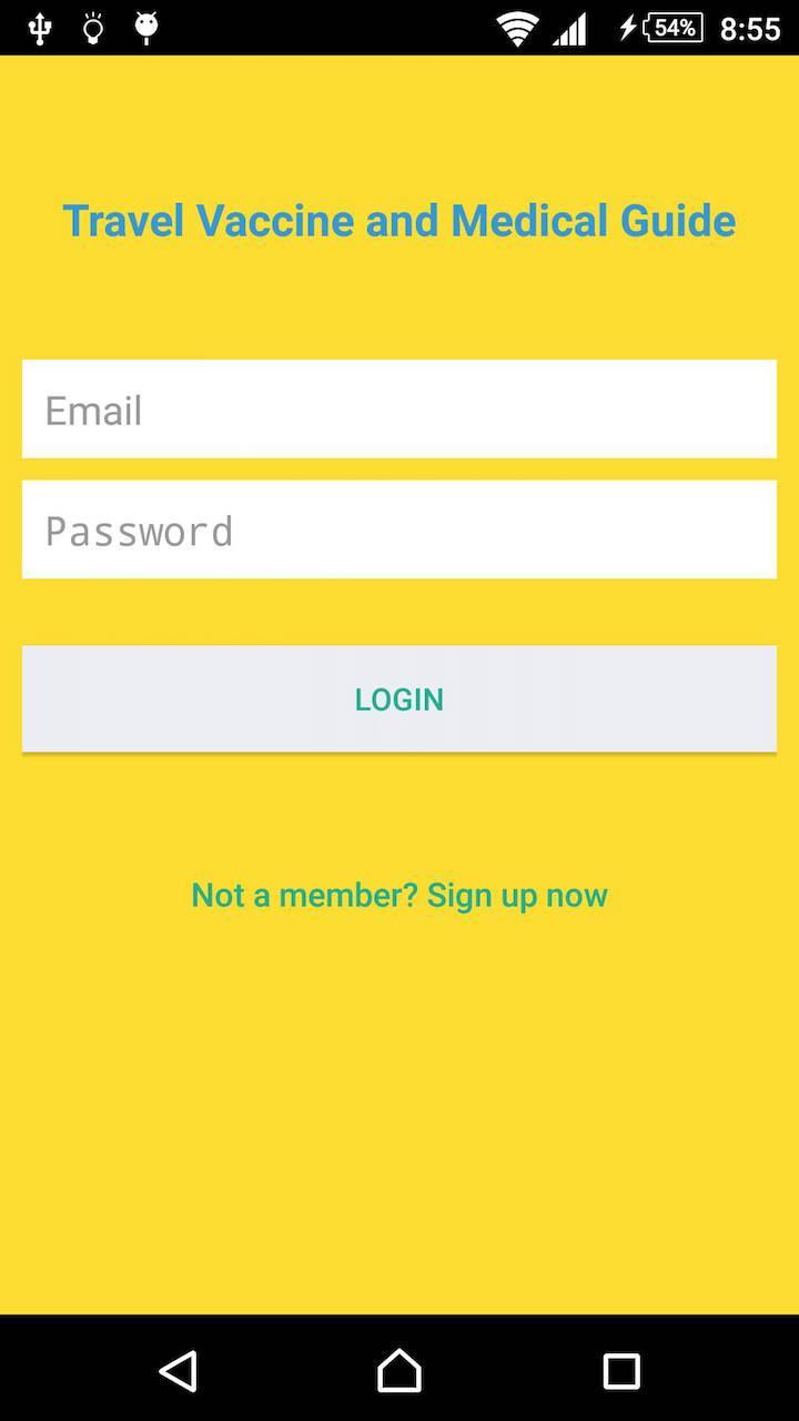 The Travel Clinic Vaccine App
