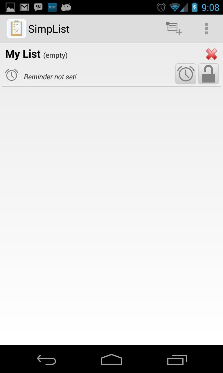SimpList - A simple to-do list