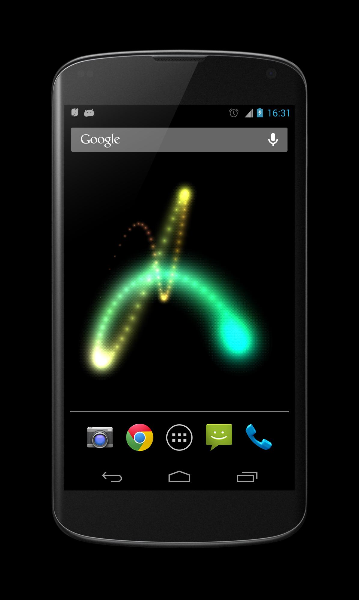 Glowing Snake Live Wallpaper