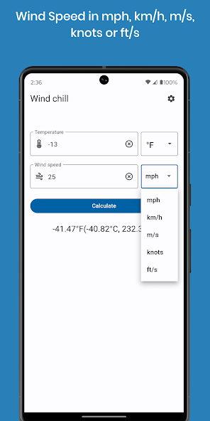 Wind chill App