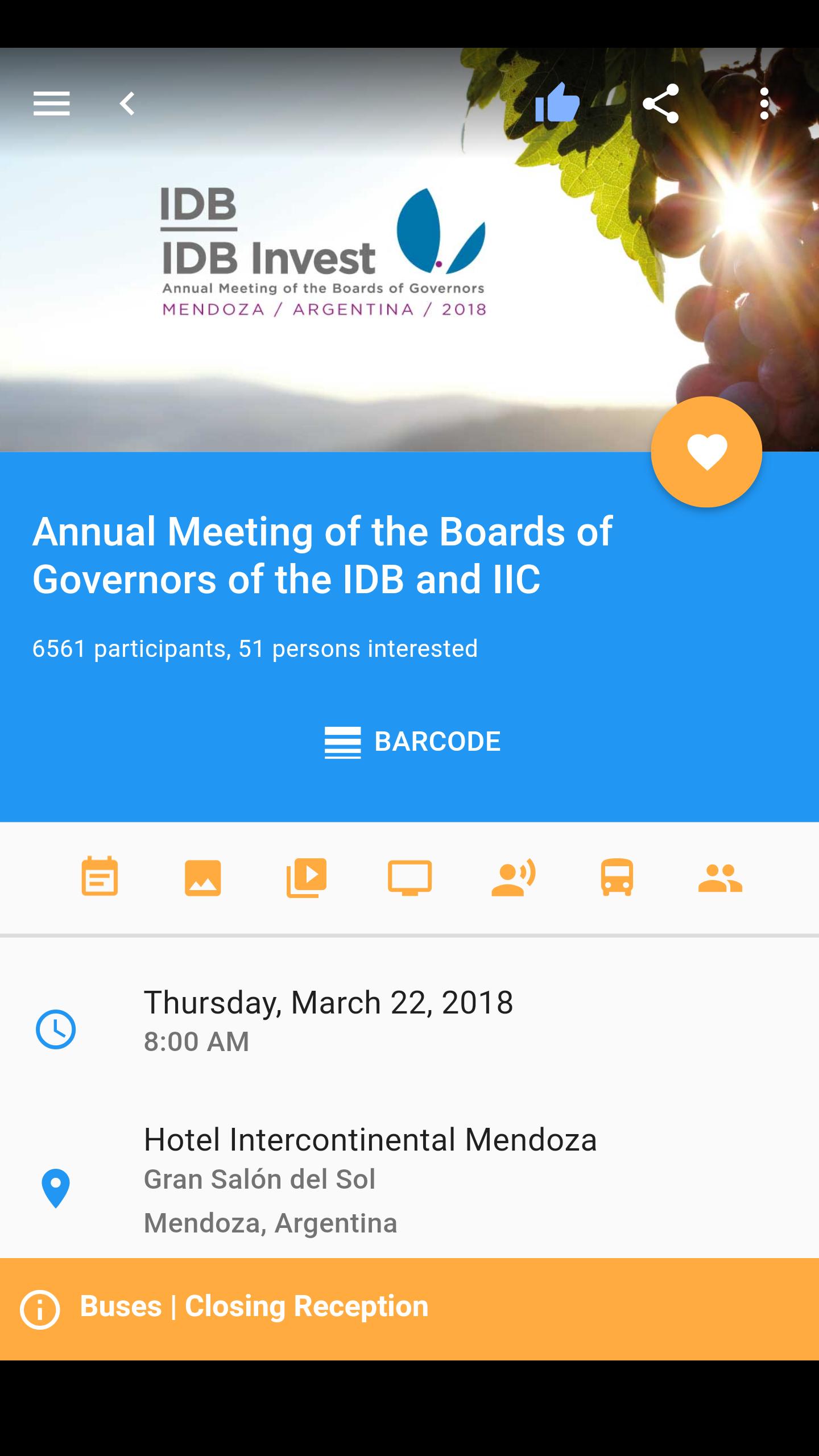 IDB events