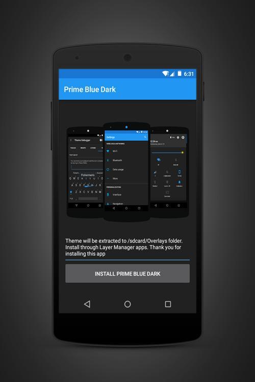 Prime Blue Dark - Layers Theme