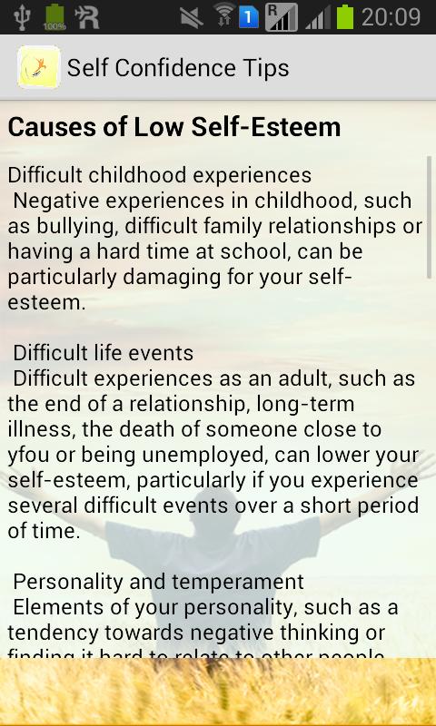 Self Confidence Tips