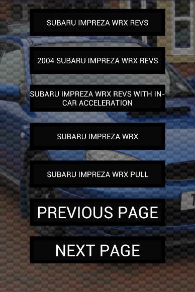 Engine sounds of WRX Blobeye