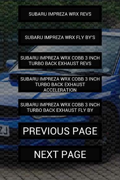 Engine sounds of WRX Blobeye