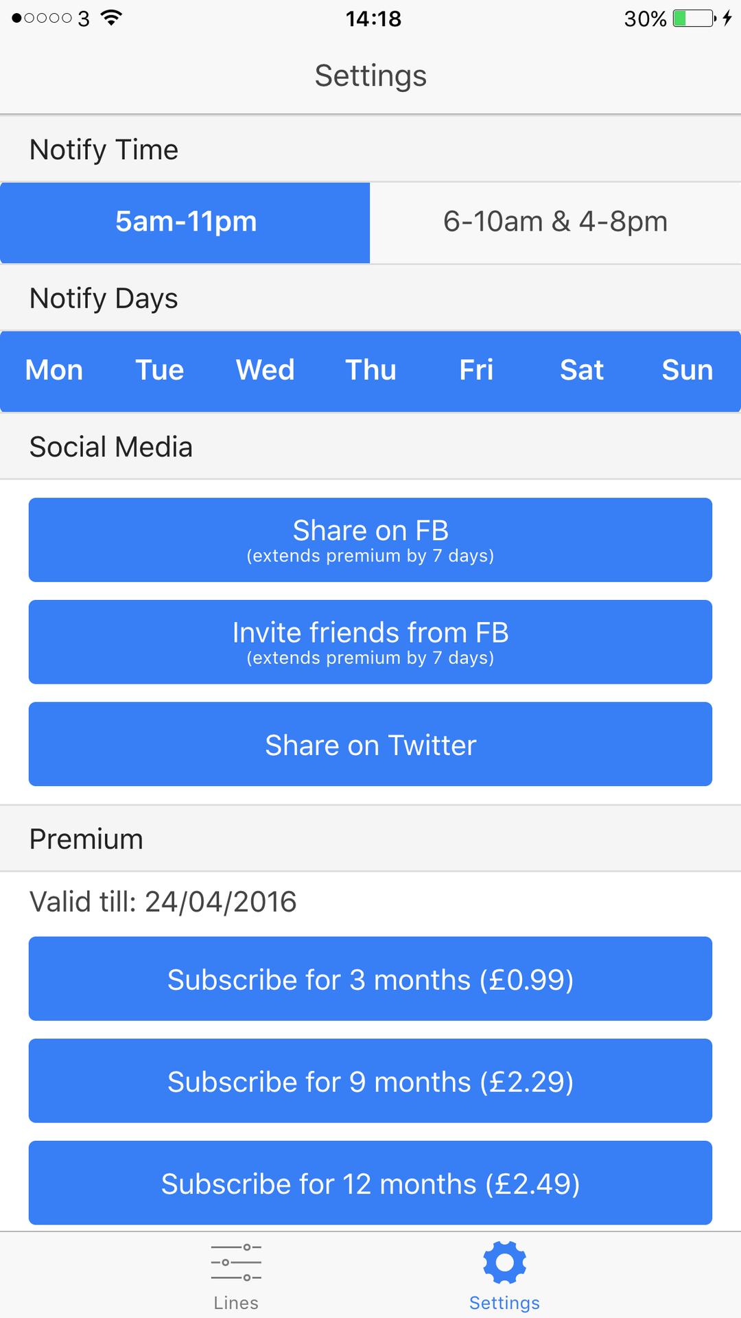 London Transport Alerts