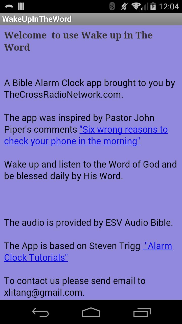 Wake up in the Word