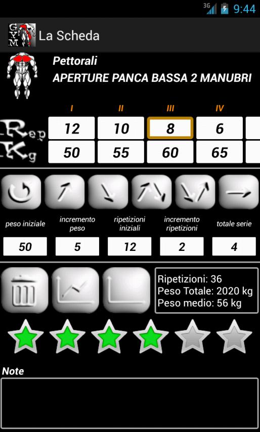 La Scheda in Palestra Lite