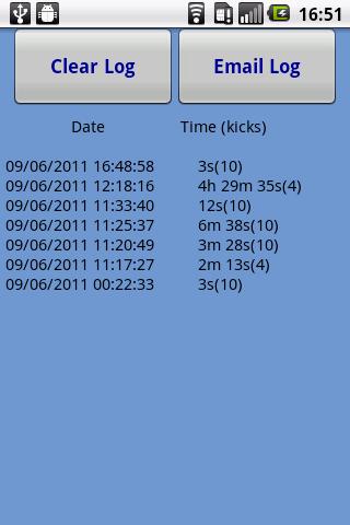 Baby Kick Count Card