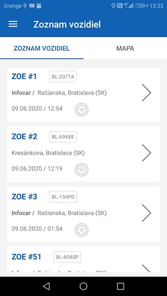 Infocar (GPS monitoring)