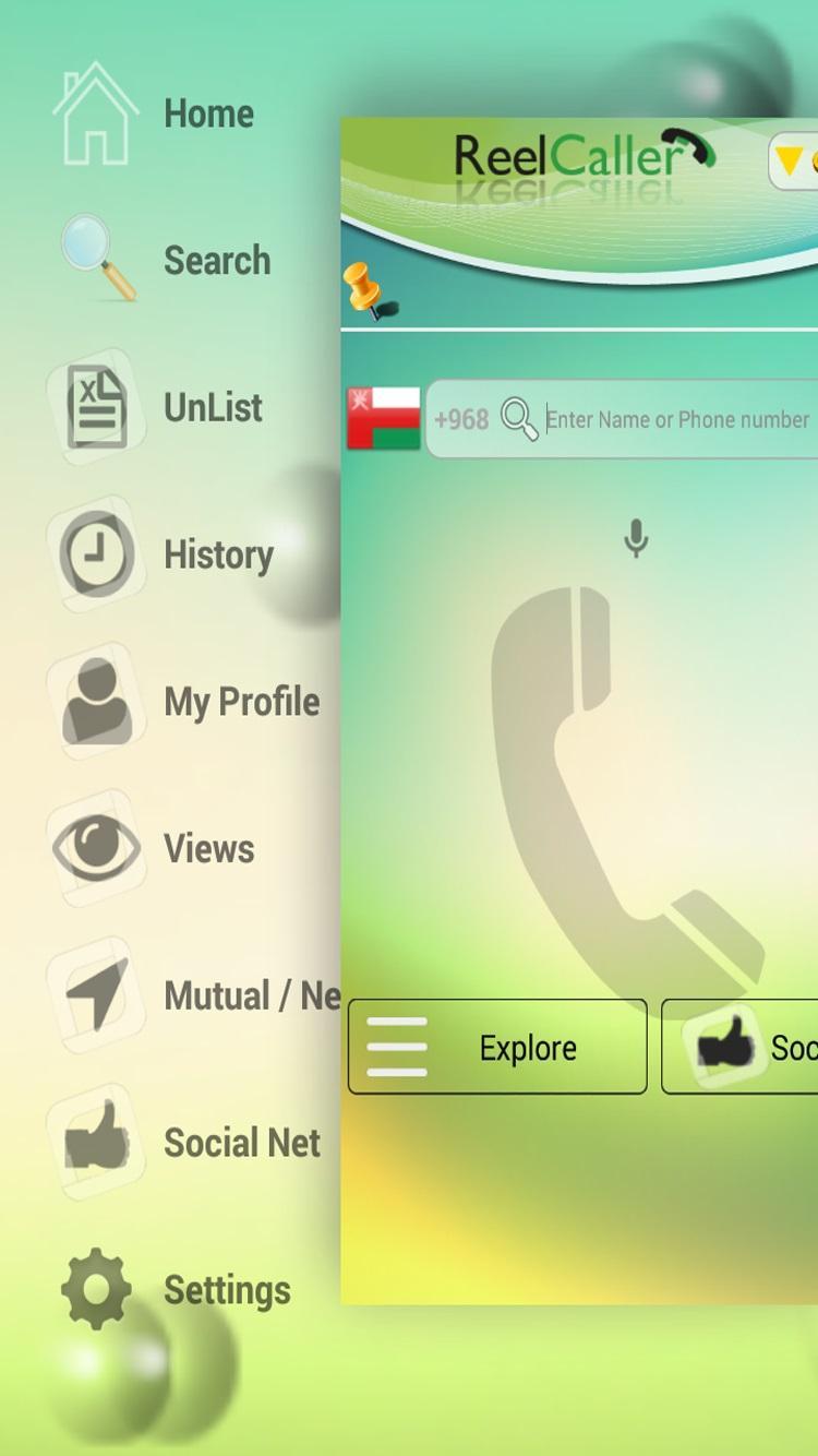 Reelcaller Plus- mobile number