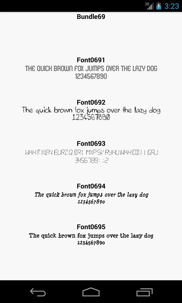 Fonts huruf for FlipFont 69