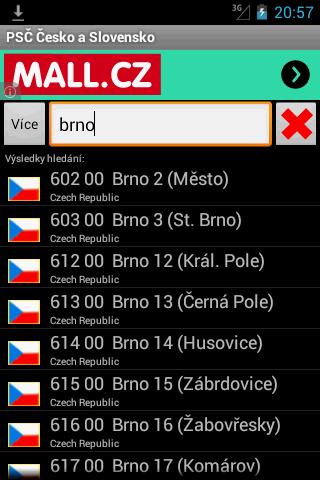 ZIP code Czech and Slovak