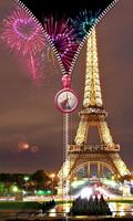 Paris Zipper Lock Screen