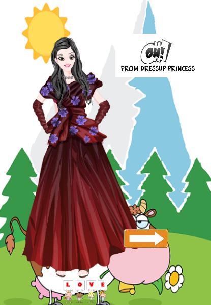 Prom dress up princess fairy