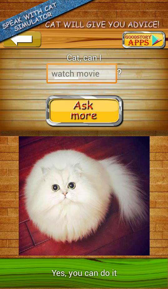 Ask Cat Speak Simulator