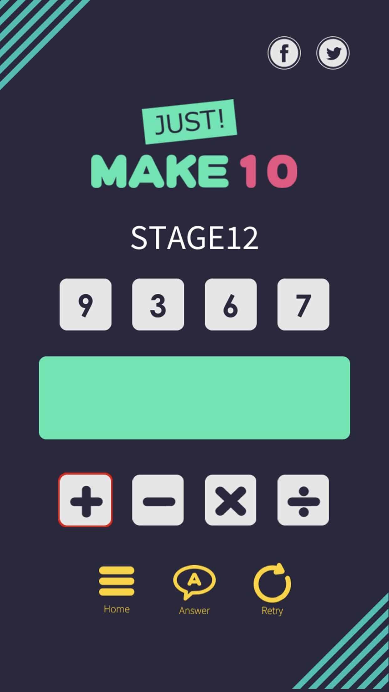Just make 10 - Math games
