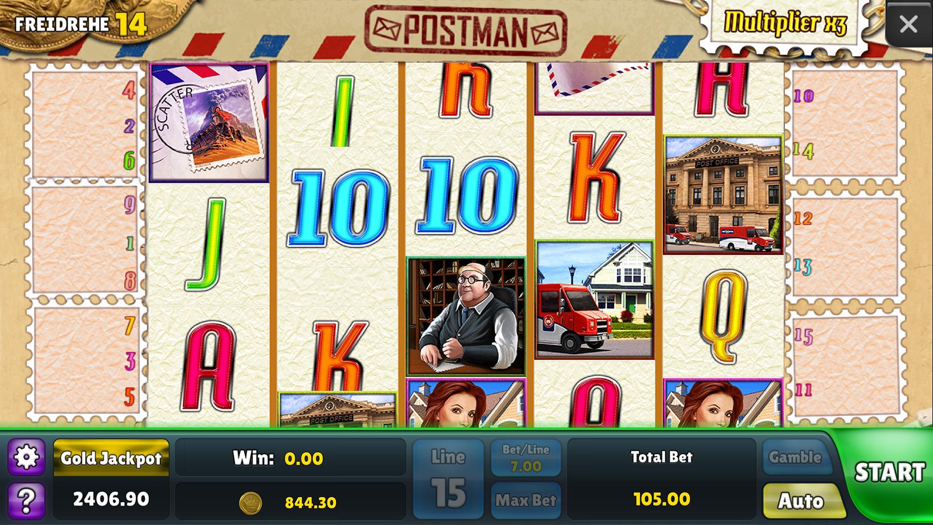 Postman Slots: Free Slot Games