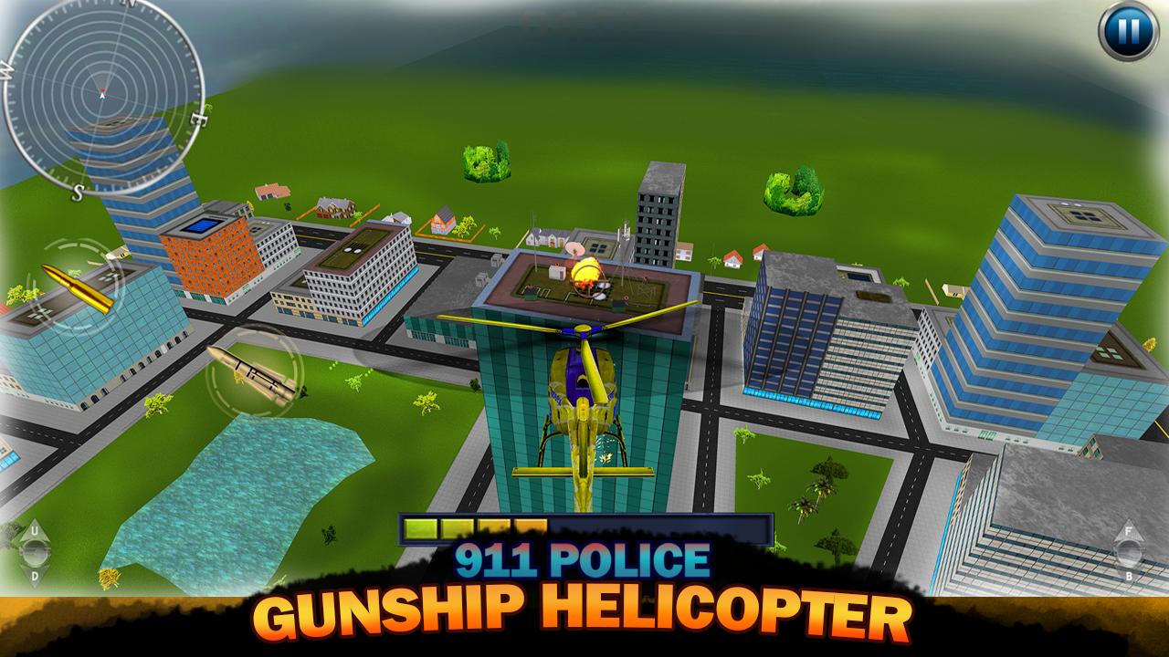 911 Police Gunship Helicopter