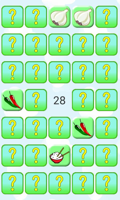 Veggie Memory & Matching Game