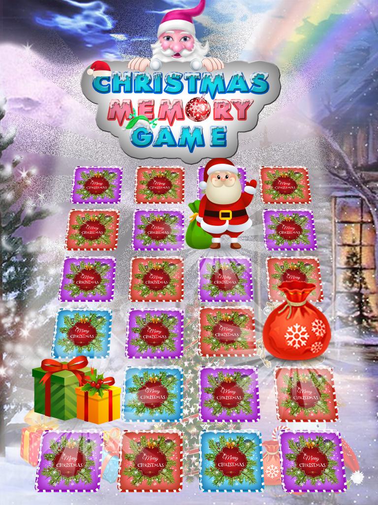Christmas Memory Card Game