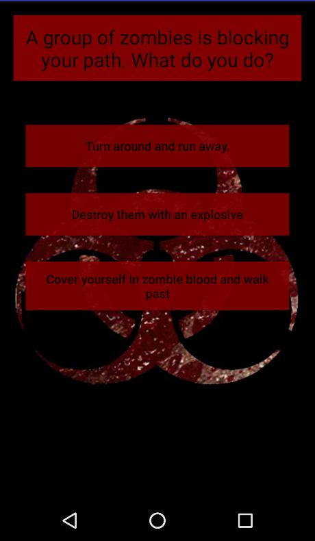 Zombie Style Survival Quiz