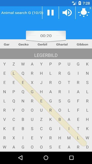 Animal search A to A