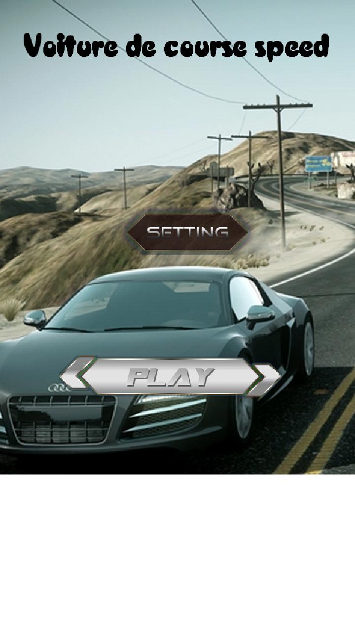 Voiture de course speed